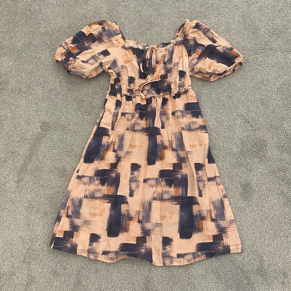JGoods Multicolor Abstract Dress
